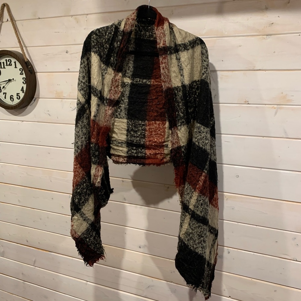 Plaid Blanket Scarf